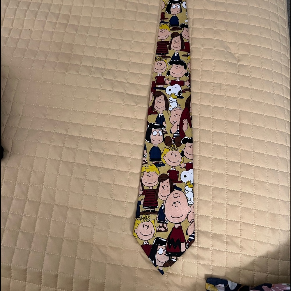 Charlie Brown, Snoopy and Peanut gang necktie- Like new- Vintage